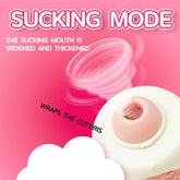 Vibrador con calefacción y succión de clítoris Peachy Bunny Ice Cream Cone